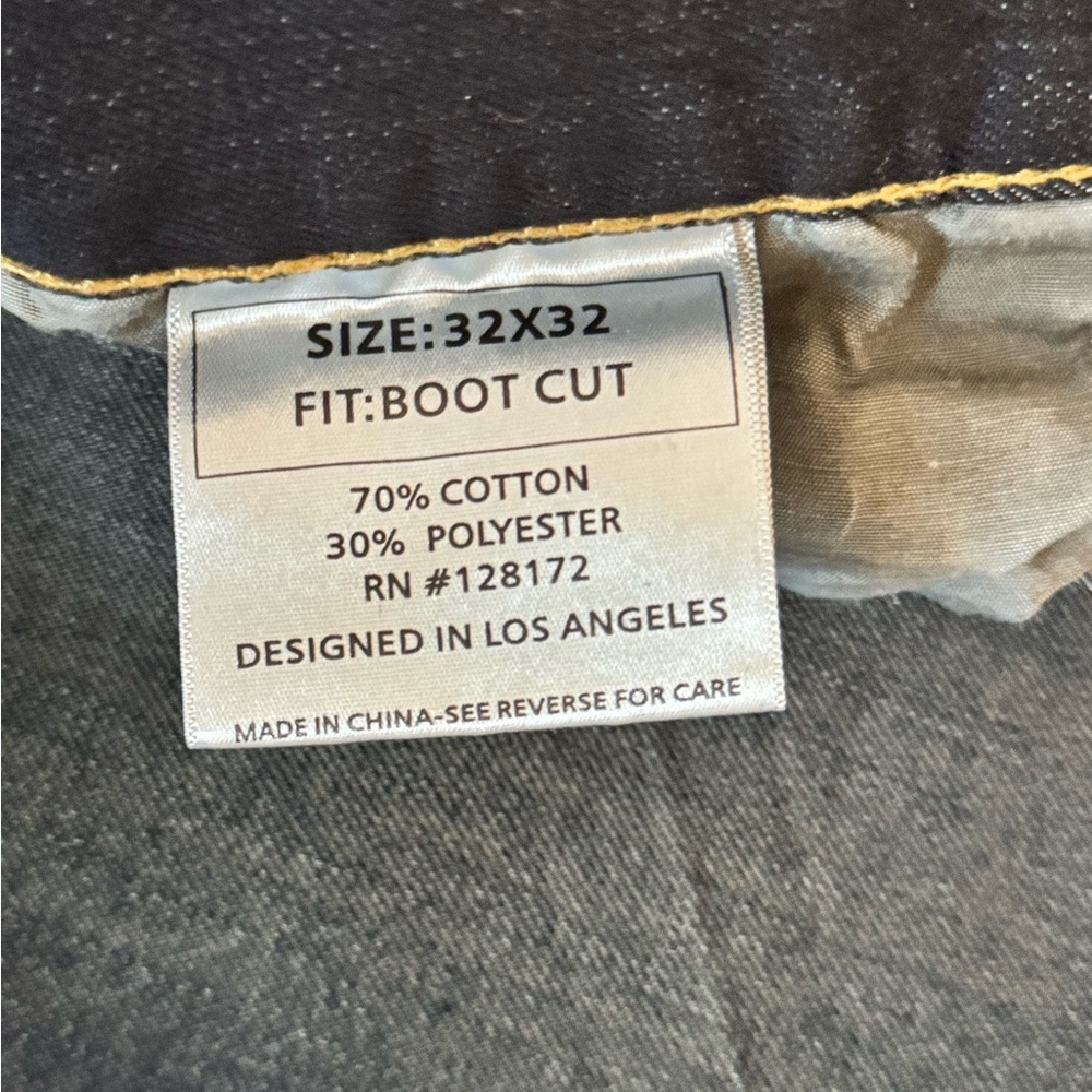 Ring Of Fire Men’s Dark Boot Cut Jeans 32X32 Brand New Never Worn - Picture 9 of 13